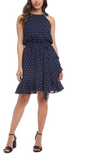 Ruffled Faux-Wrap Dress