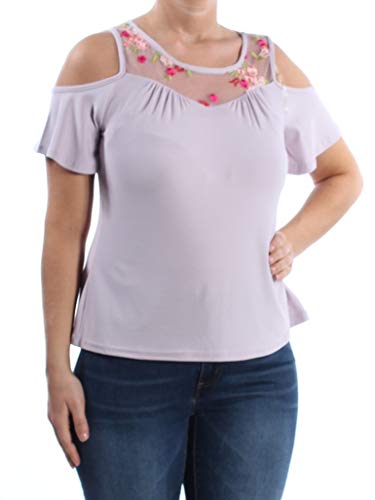 by Ikeddi Juniors' Embroidered Cold-Shoulder Top