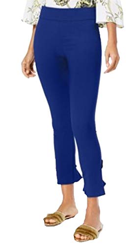INC Curvy Ruffled-Hem Ankle Skinny Pants