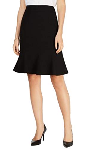 Stretch Crepe Flare Skirt
