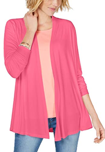 Draped Open-Front Cardigan