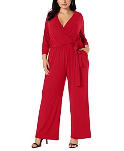 Plus Size Tie-Waist Jumpsuit