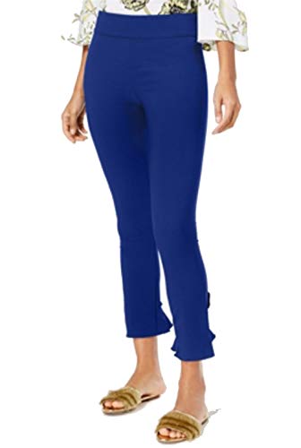INC Curvy Ruffled-Hem Ankle Skinny Pants