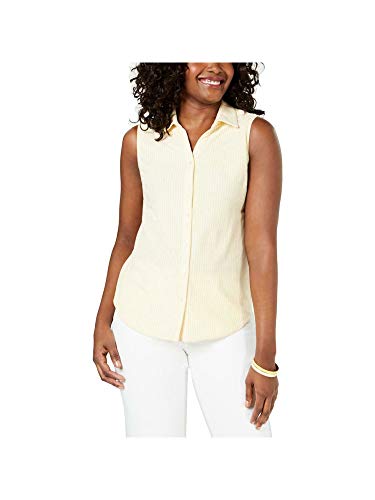 Petite Cotton Striped Pique Shirt