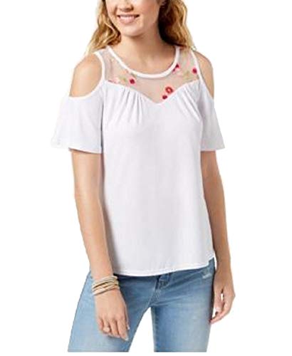 by Ikeddi Juniors' Embroidered Cold-Shoulder Top