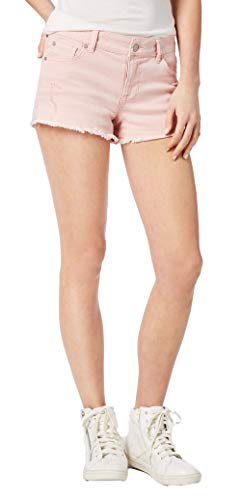 Juniors' Colored Cutoff Denim Shorts