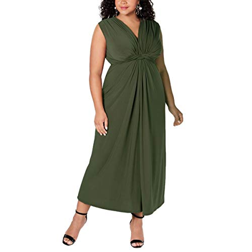 Trendy Plus Size Sleeveless Knotted Maxi Dress