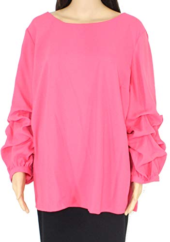 Plus Size Billow-Sleeve Blouse