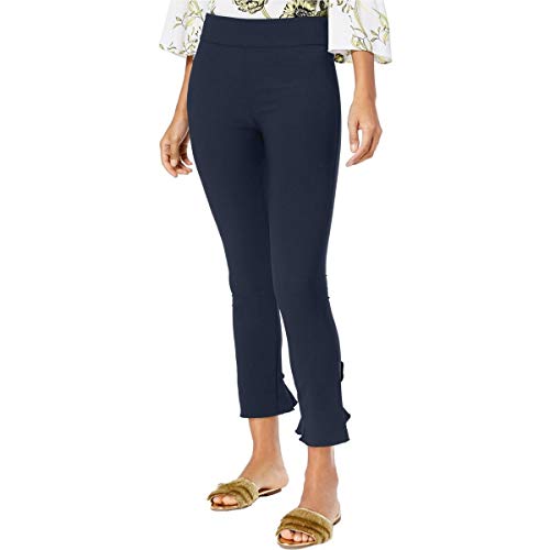 INC Curvy Ruffled-Hem Ankle Skinny Pants