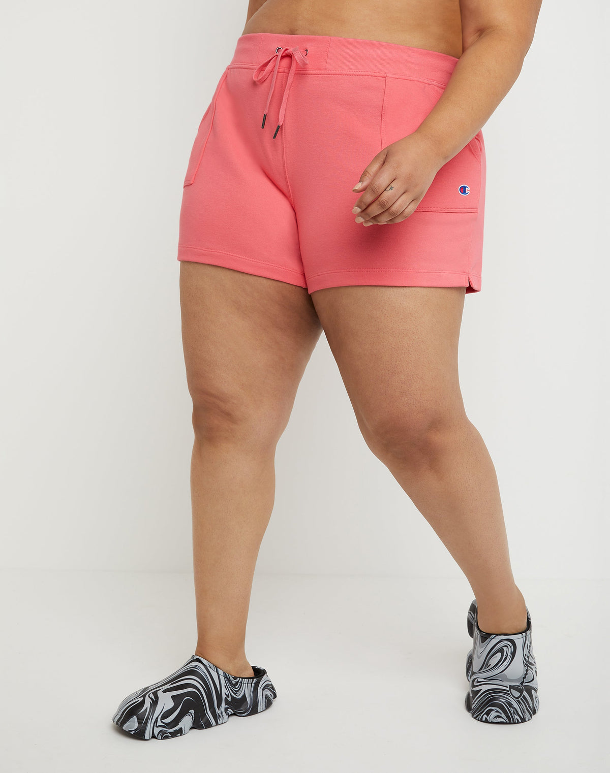 Womens Champion Plus Campus French Terry Shorts