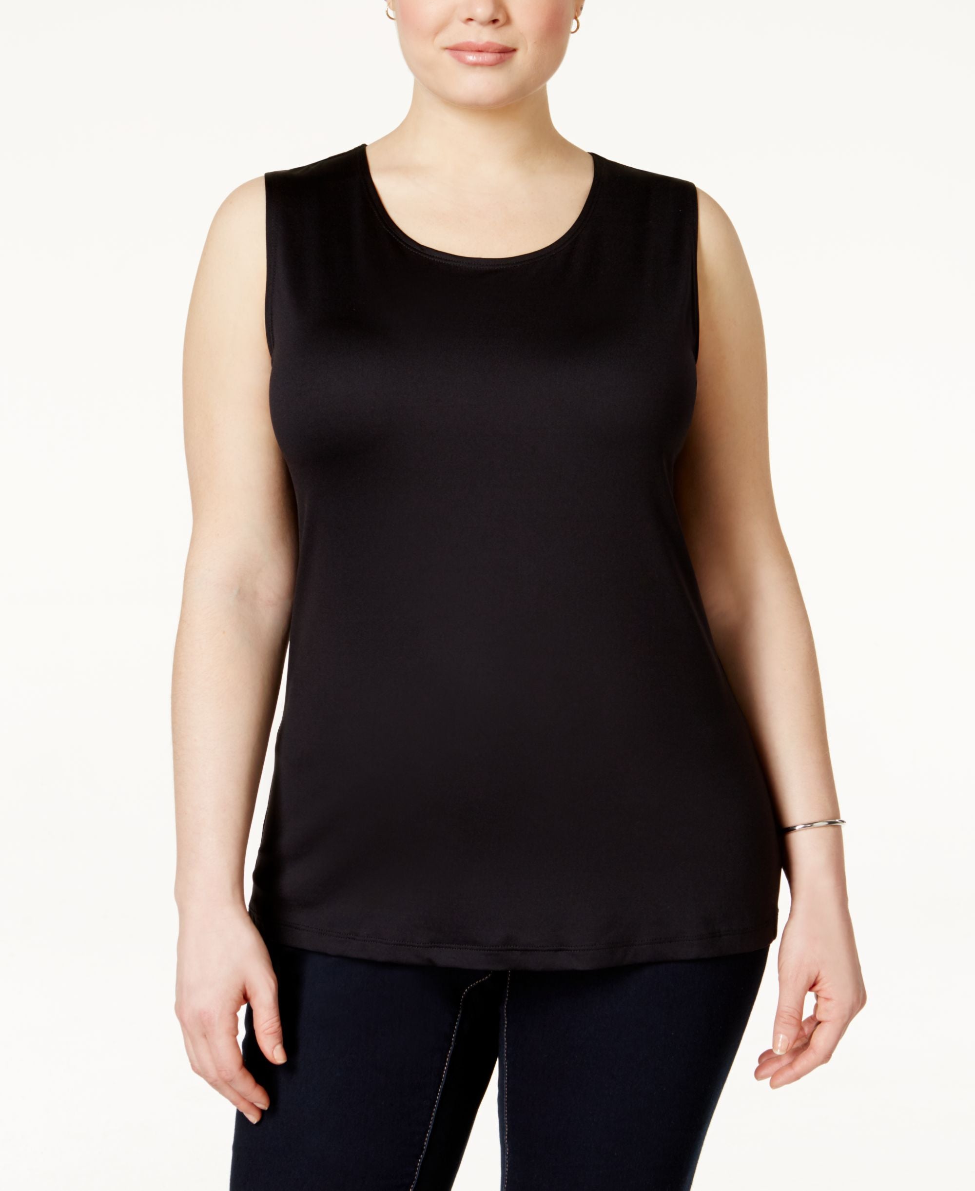 Alfani Plus Size Sleeveless Layering Tank
