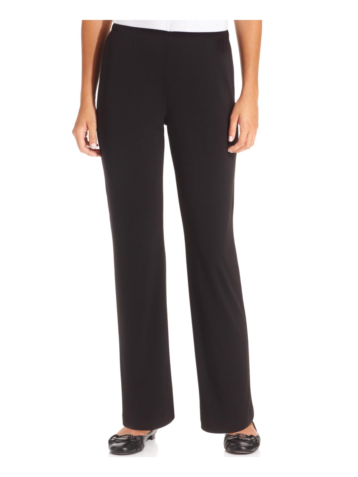 Petite Pull-On Straight-Leg Pants