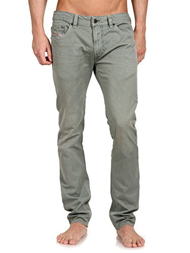Diesel Men's Thavar 0810W Skinny Jeans Green