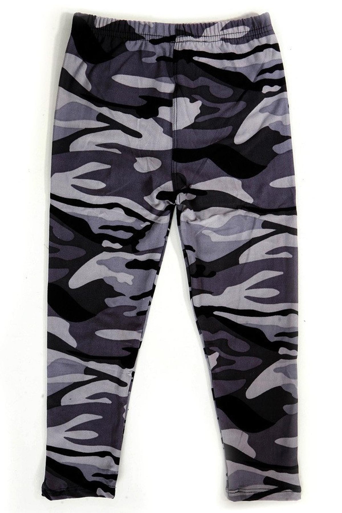 Monochrome Camouflage Kids Leggings