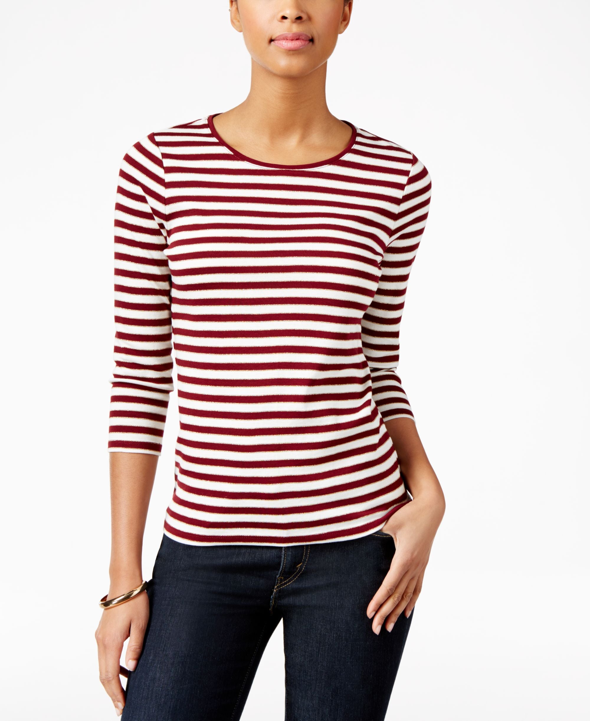 Charter Club Petite Striped Top