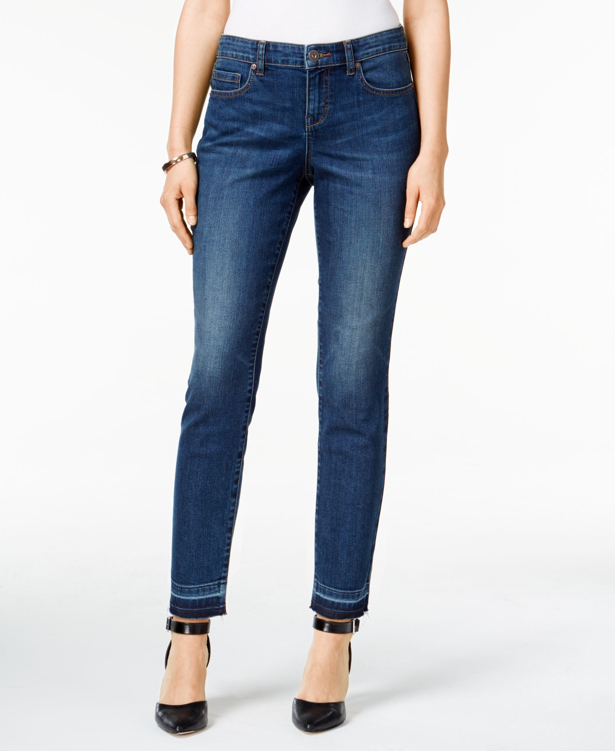 Style & Co. Petite Curvy Fit Copper Wash Skinny Jeans