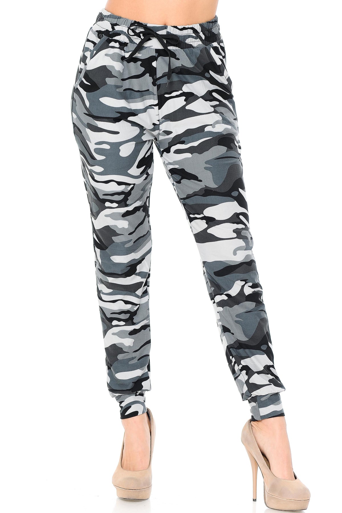 Buttery Smooth Charcoal Camouflage Joggers
