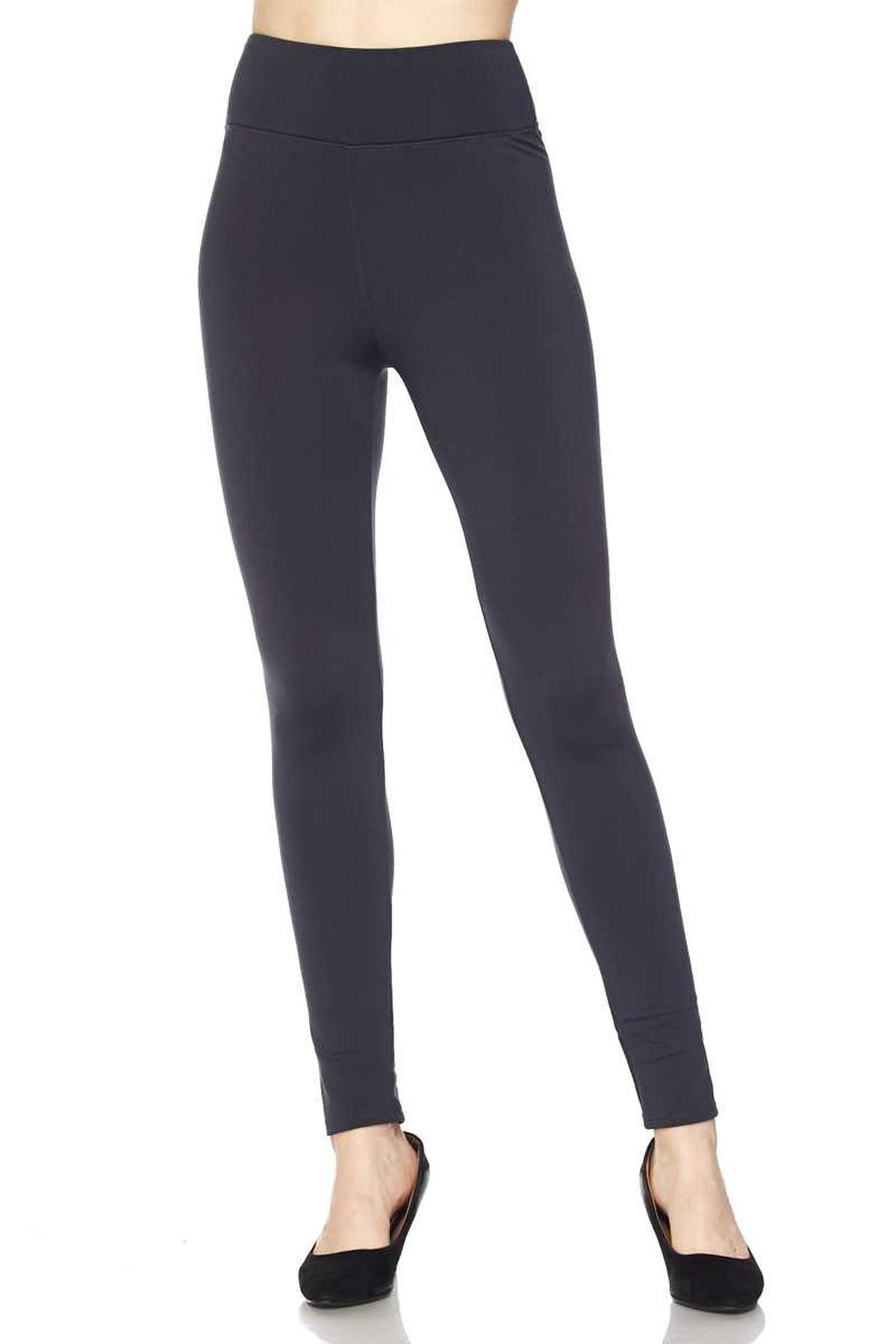 Fur Lined - 3 Inch High Waisted Leggings