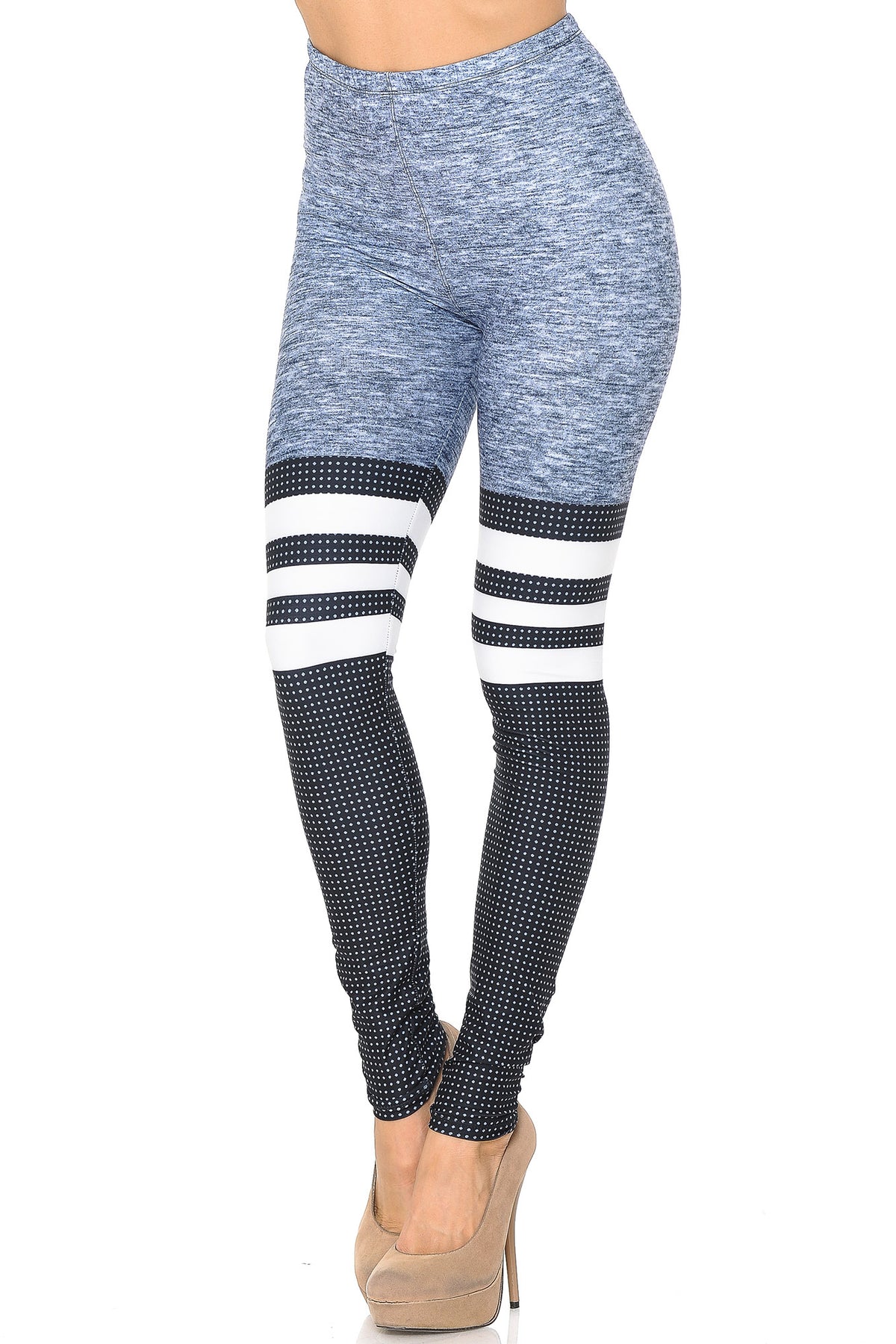 Creamy Soft Split Sport Extra Small Leggings - USA Fashion (XSmall One Size,Heather Grey)