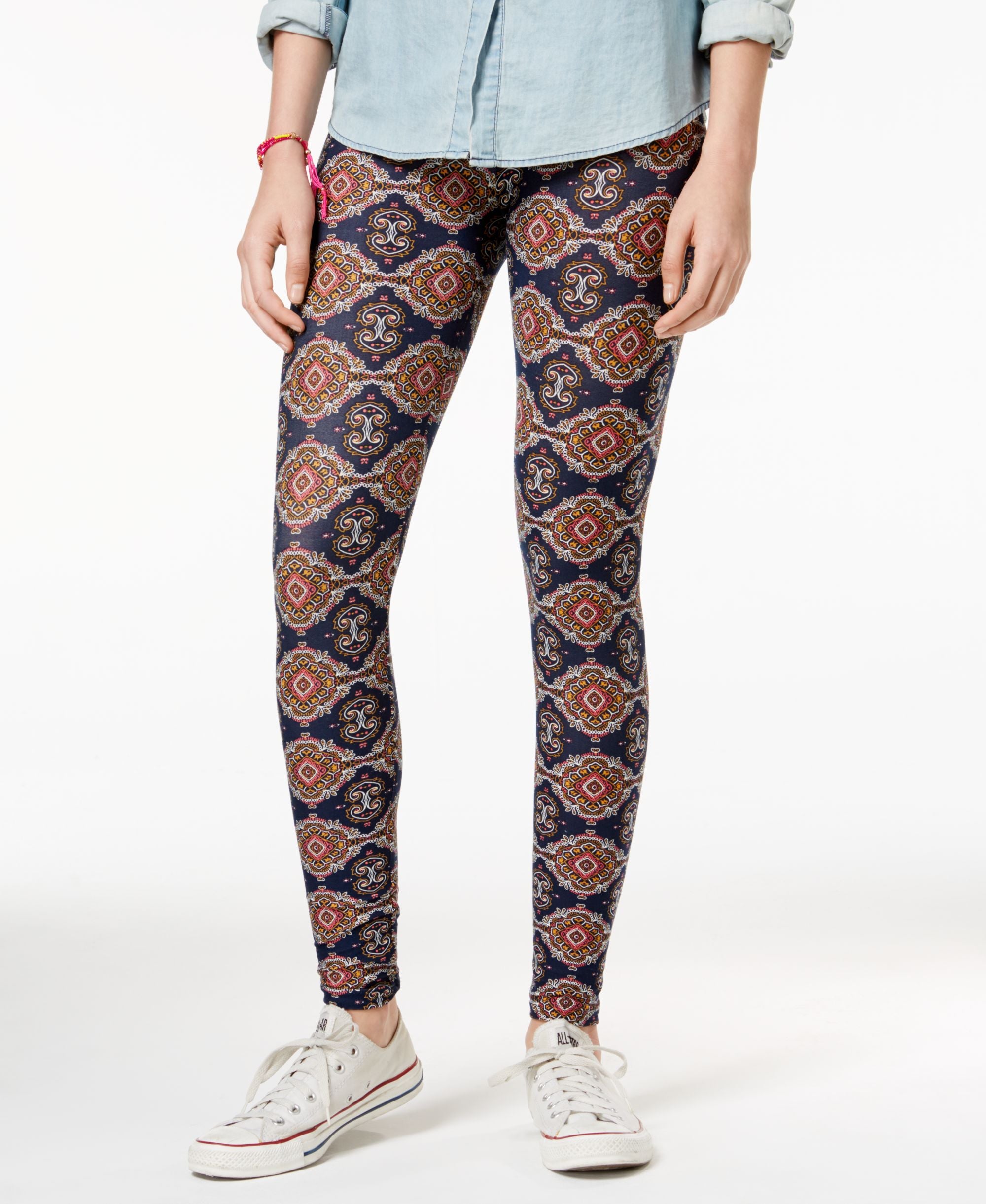 Hippie Rose Juniors' Ultra-Soft Printed Leggings