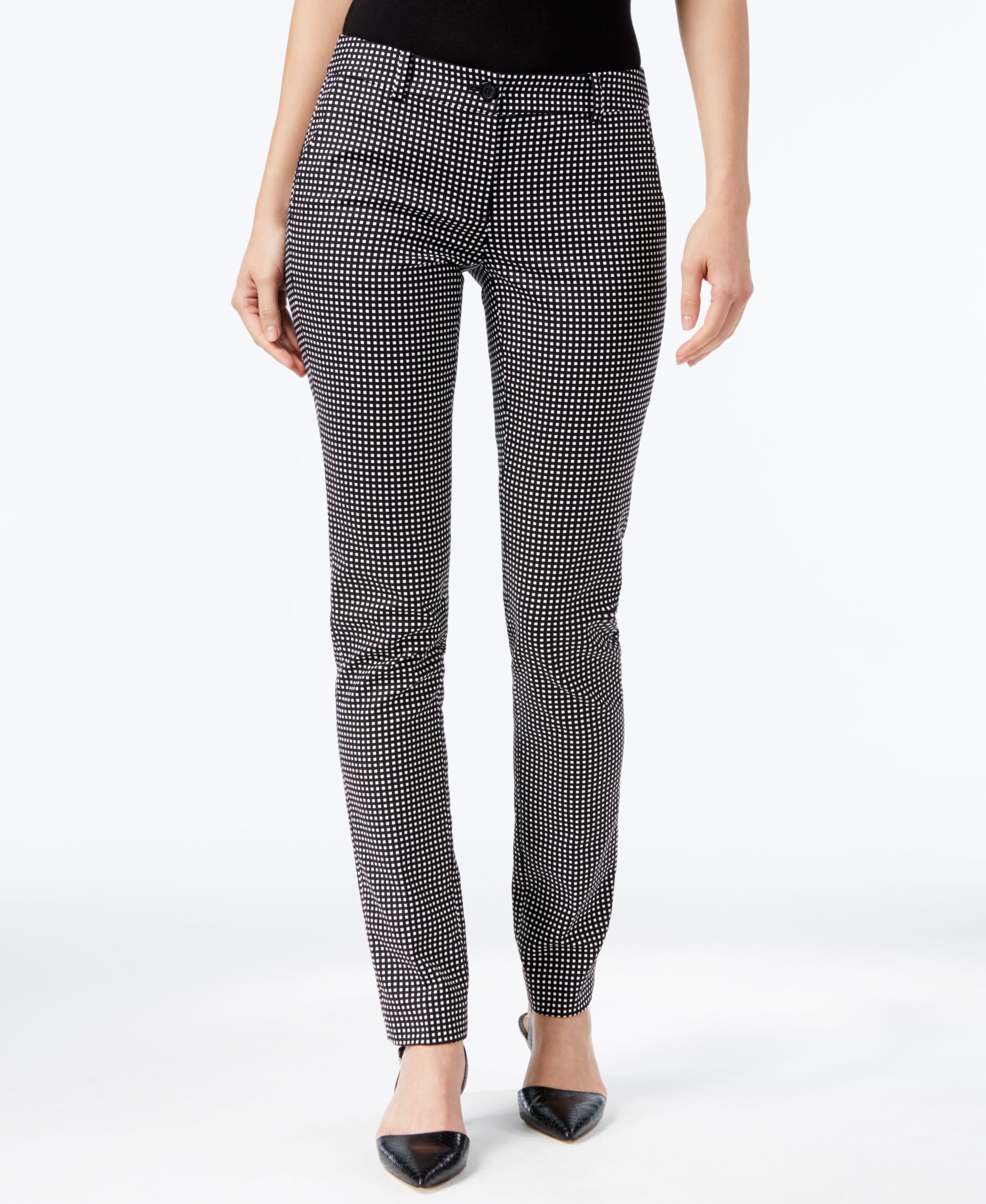 Michael Kors Petite Miranda Printed Skinny Pants