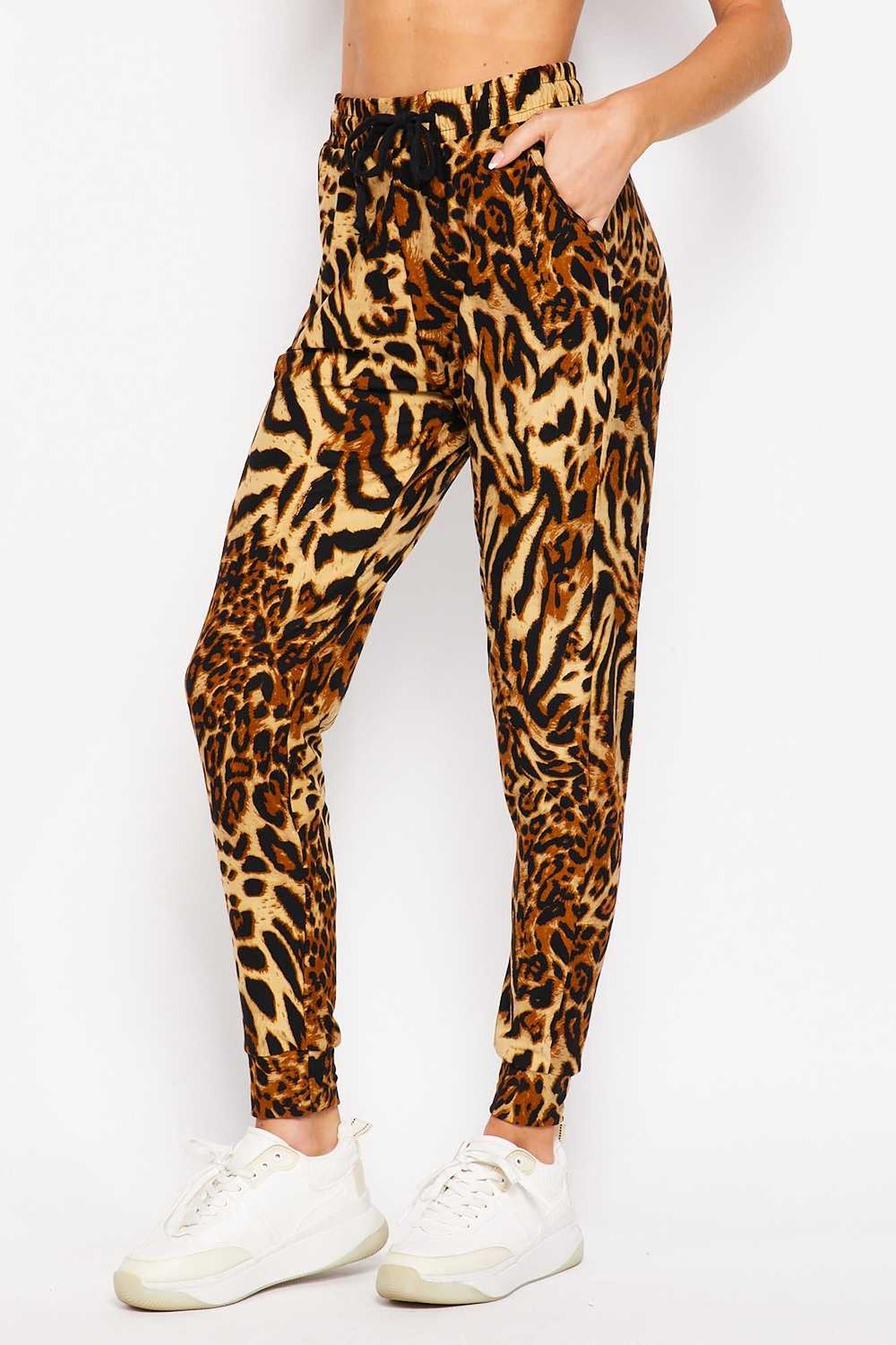 Buttery Smooth Predator Leopard Joggers