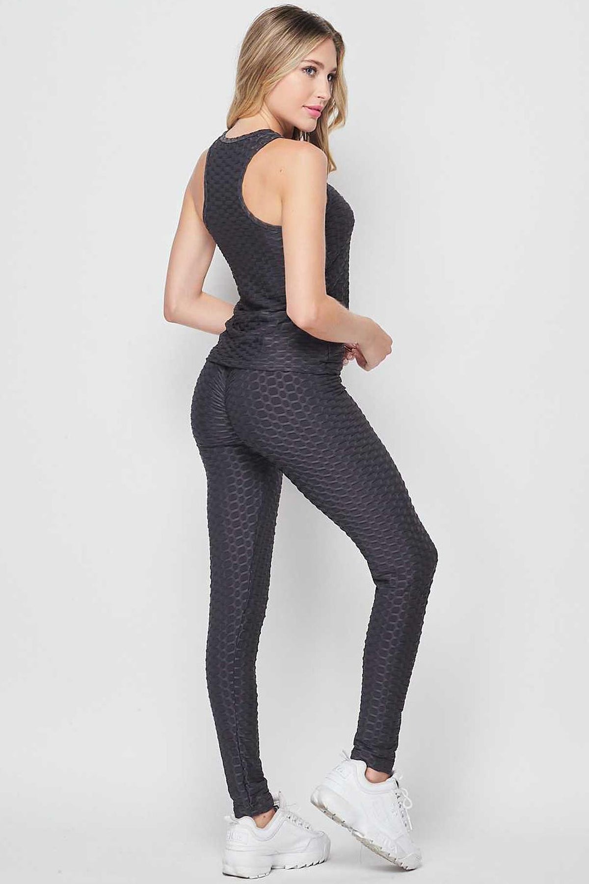 2 Piece Scrunch Butt Leggings and Tank Top Set