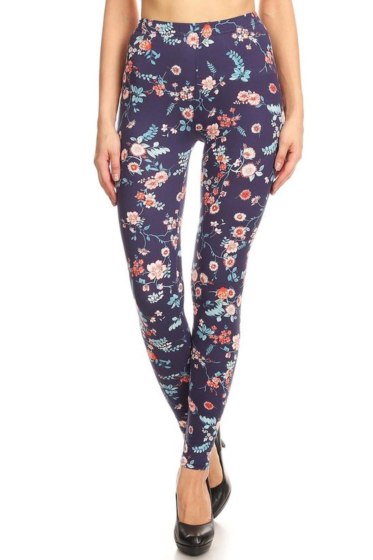 Brushed Indigo Garden Leggings