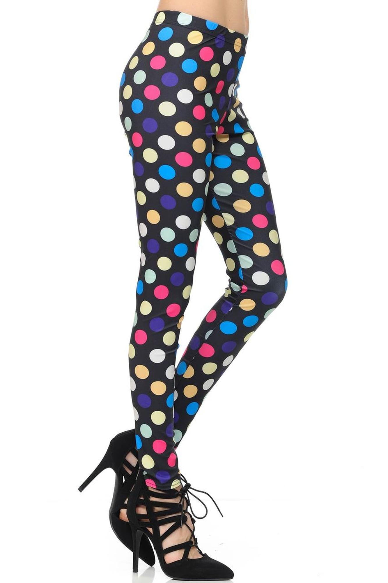 Colorful Jumbo Polka Dot Leggings