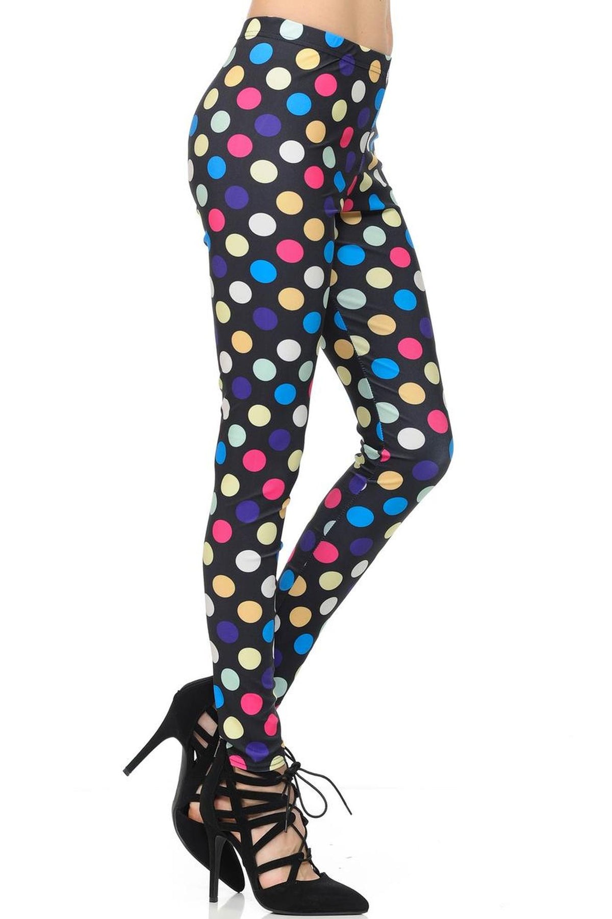 Colorful Jumbo Polka Dot Leggings