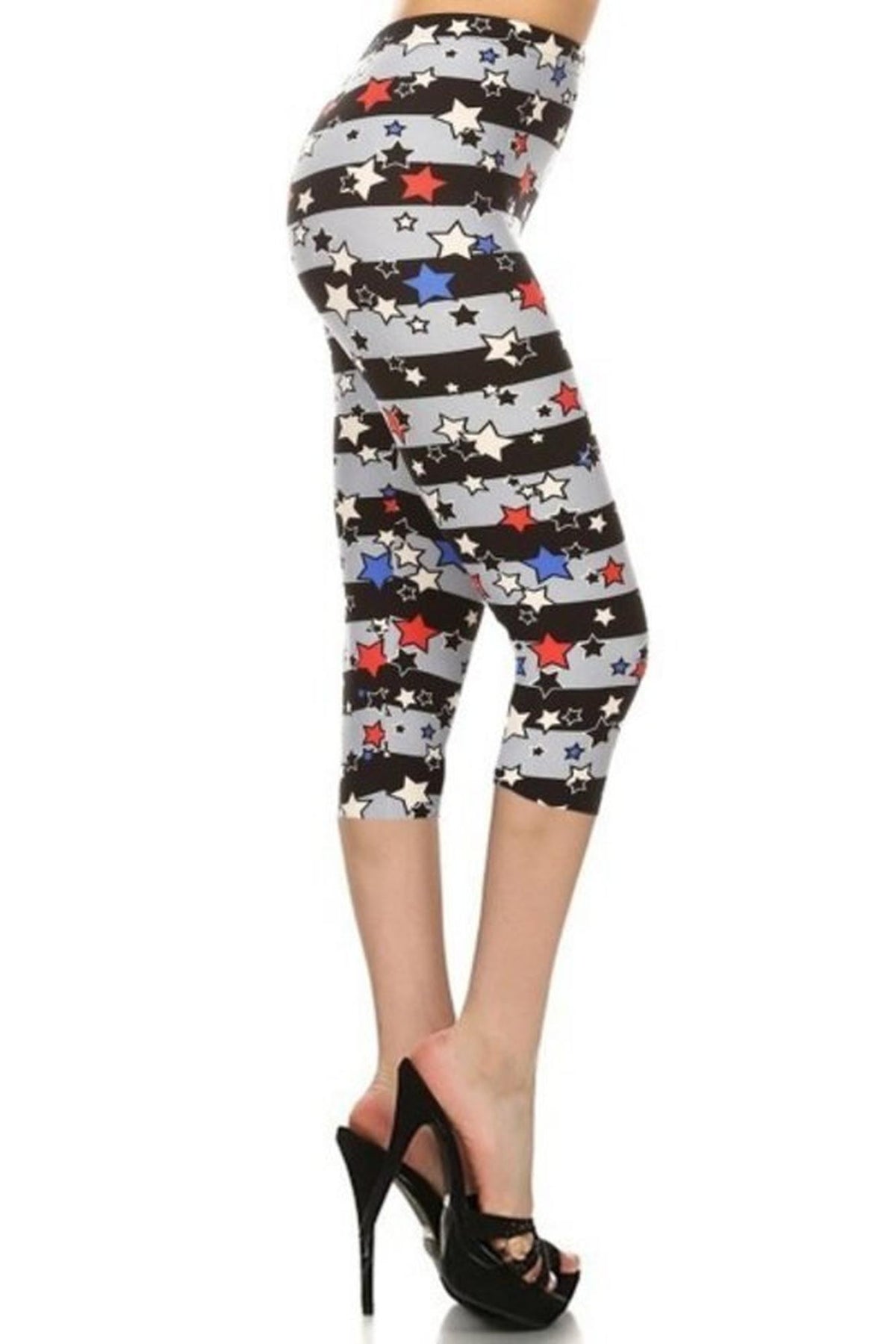 Bold Stripes and USA Stars Capris