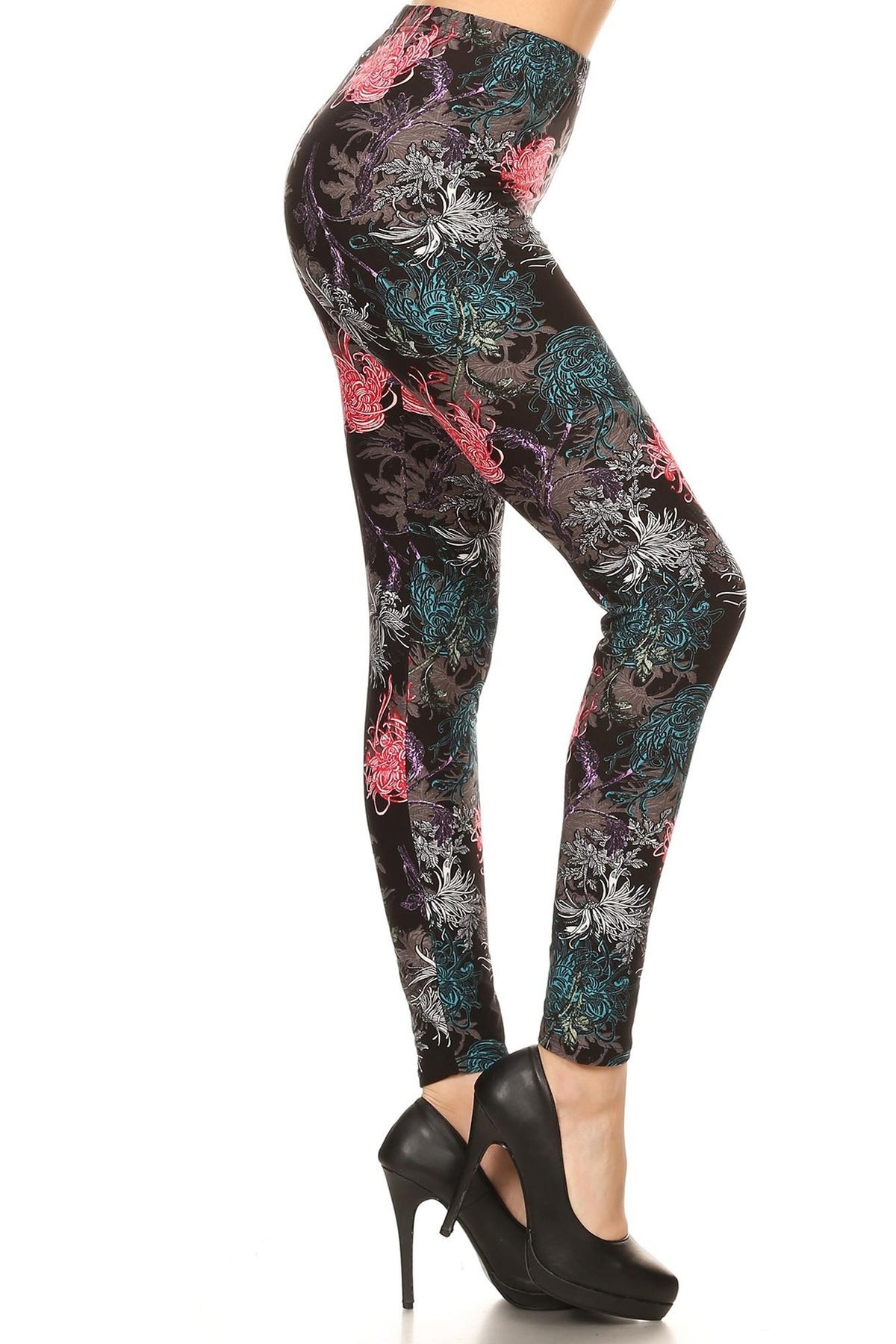 Buttery Smooth Dusk Floral Leggings