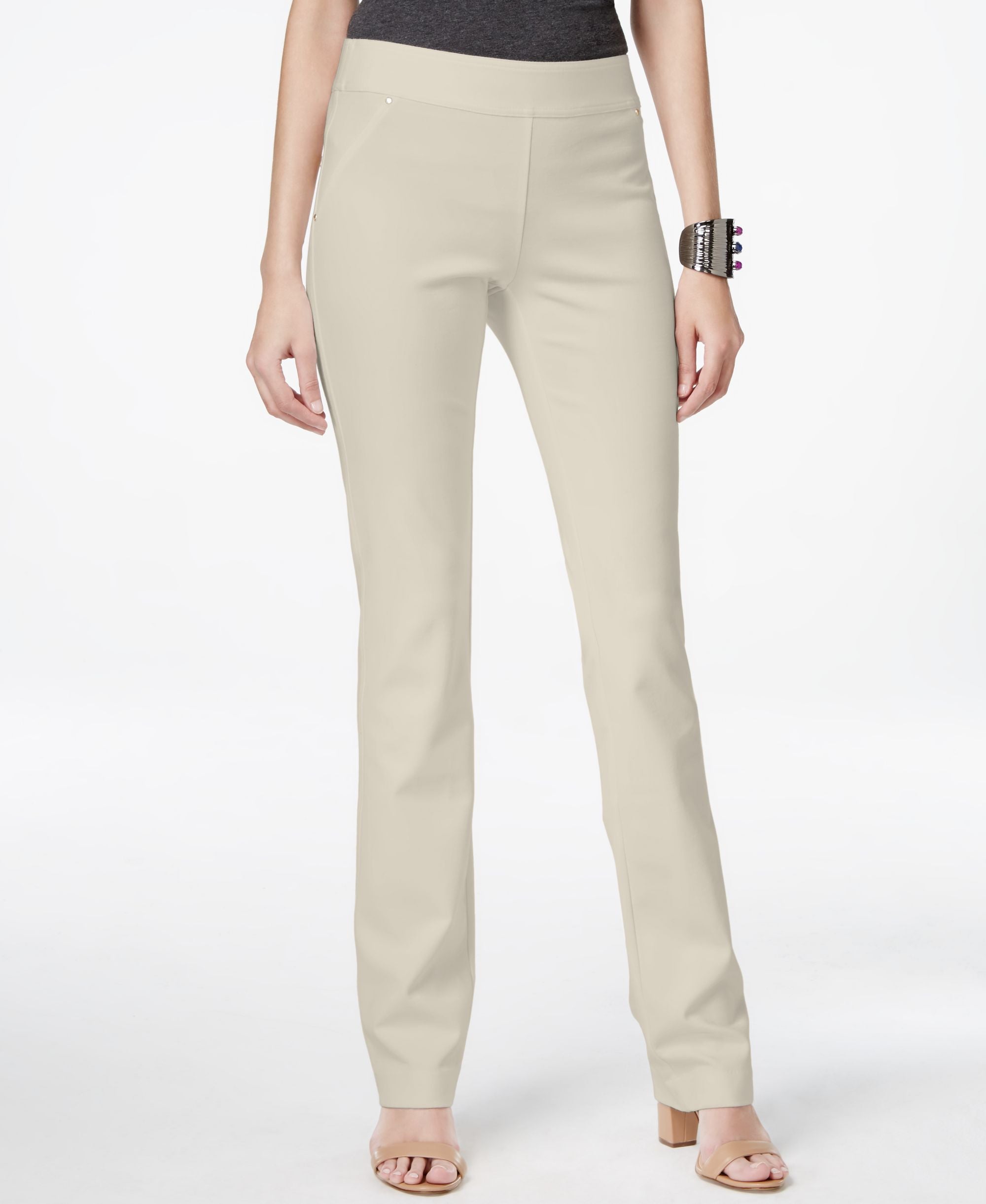 INC International Concepts Curvy Pull On Straight Leg Pants