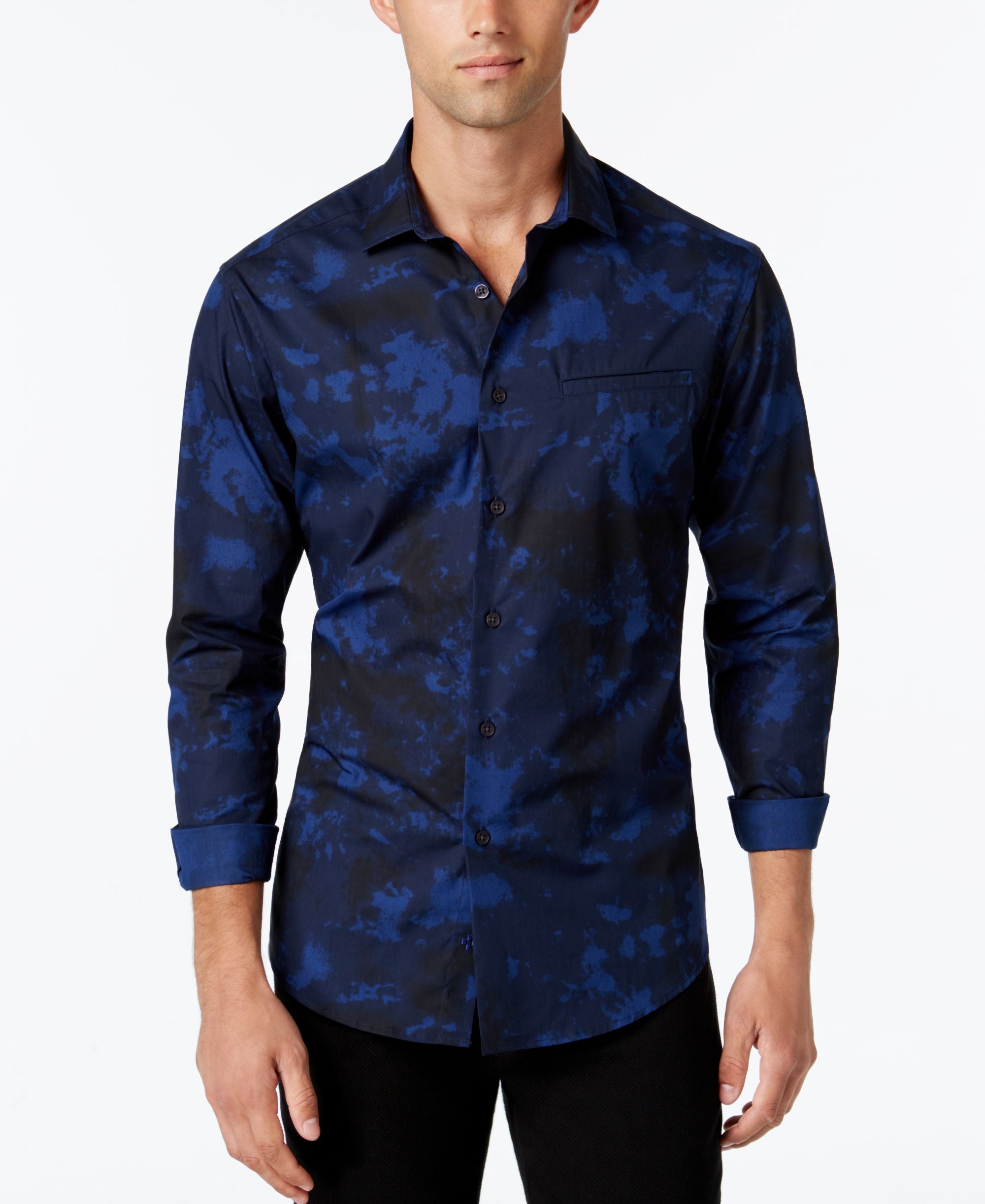 Men's Camouflage-Print Long-Sleeve Shirt
