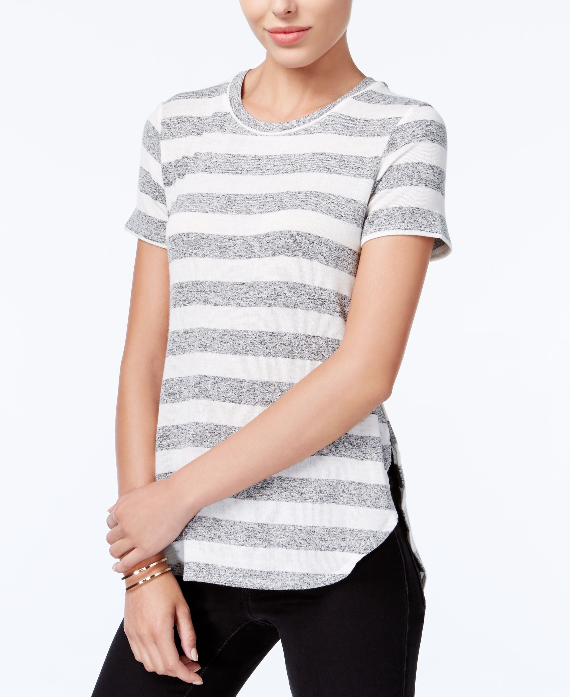 BAR III High Low Knit T-Shirt