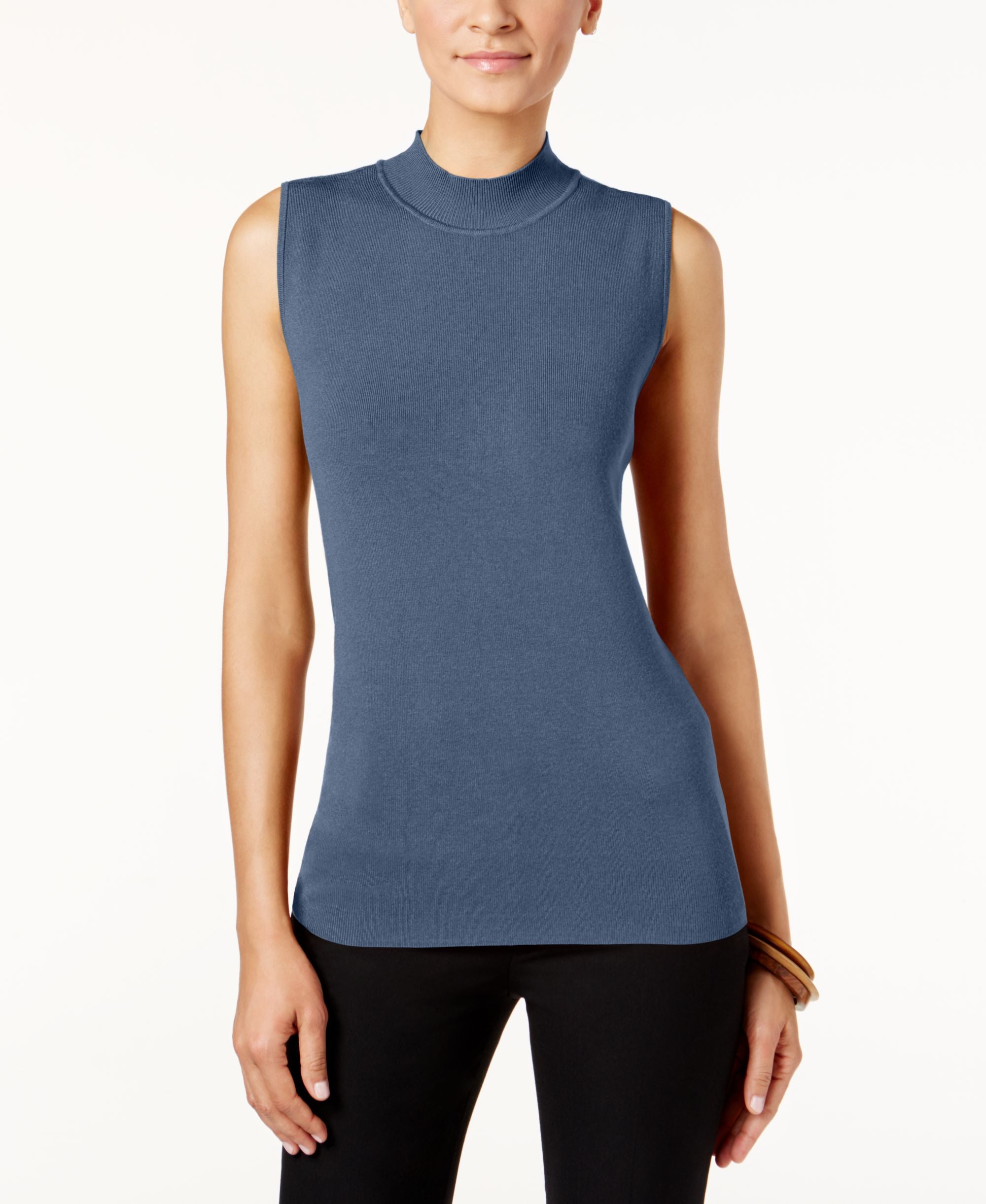 Alfani Petite Mock-Neck Sweater Tunic