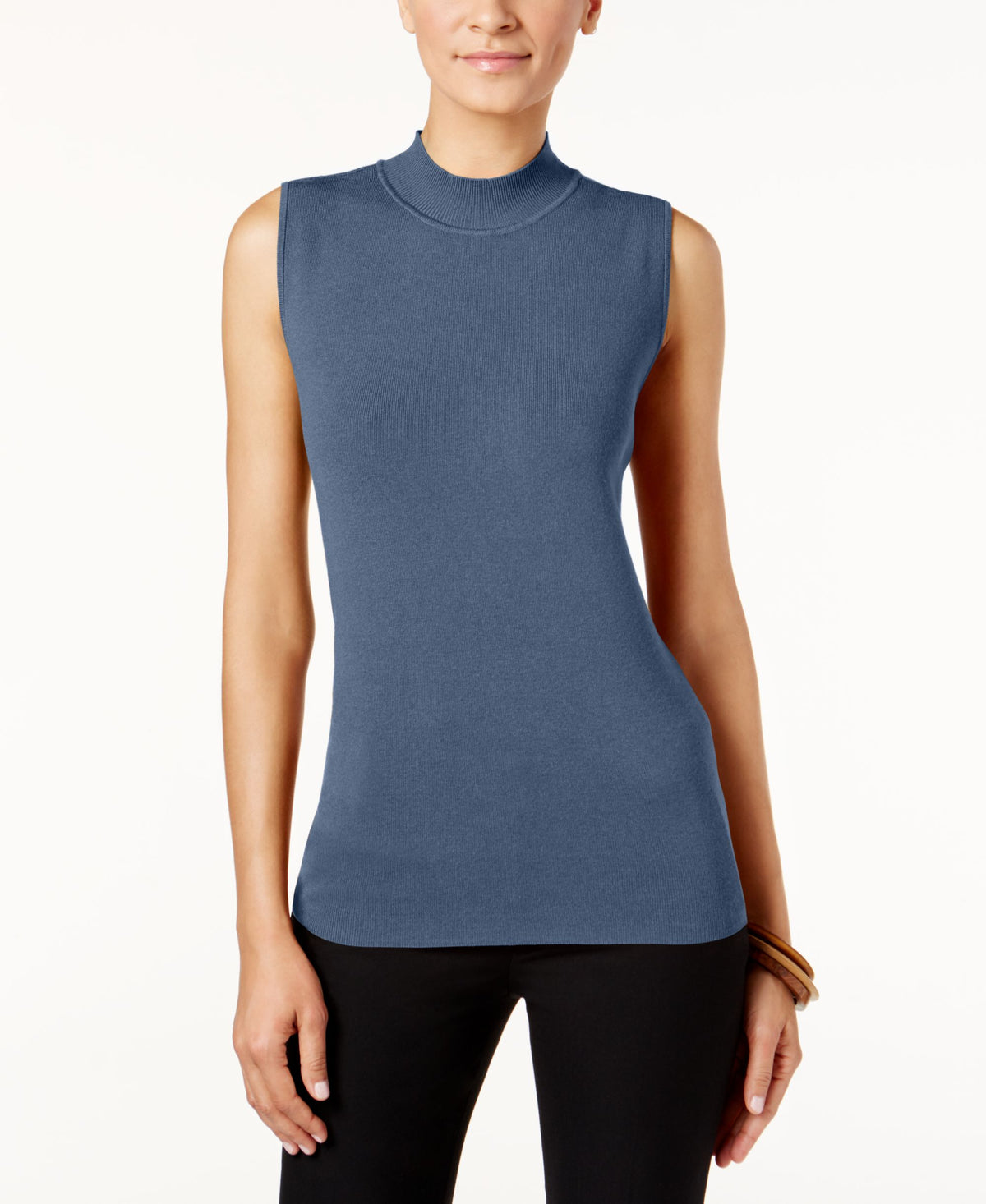 Alfani Petite Mock-Neck Sweater Tunic