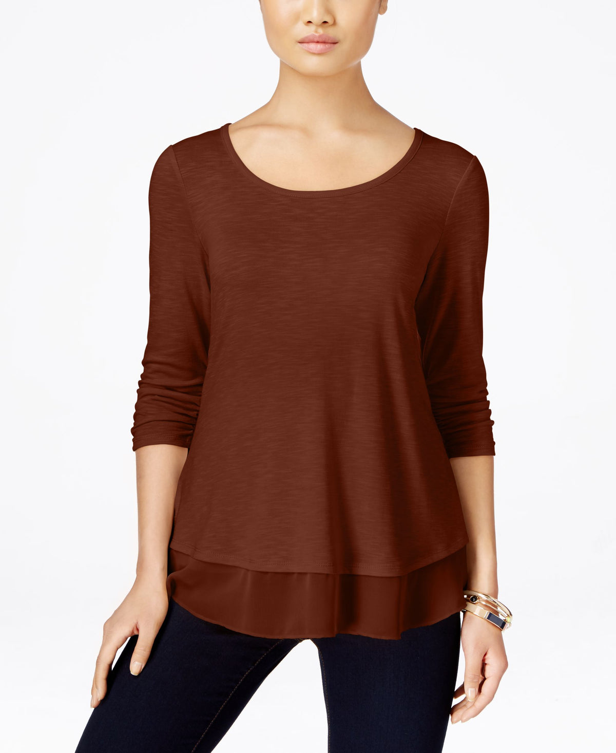 Chiffon-Hem Top