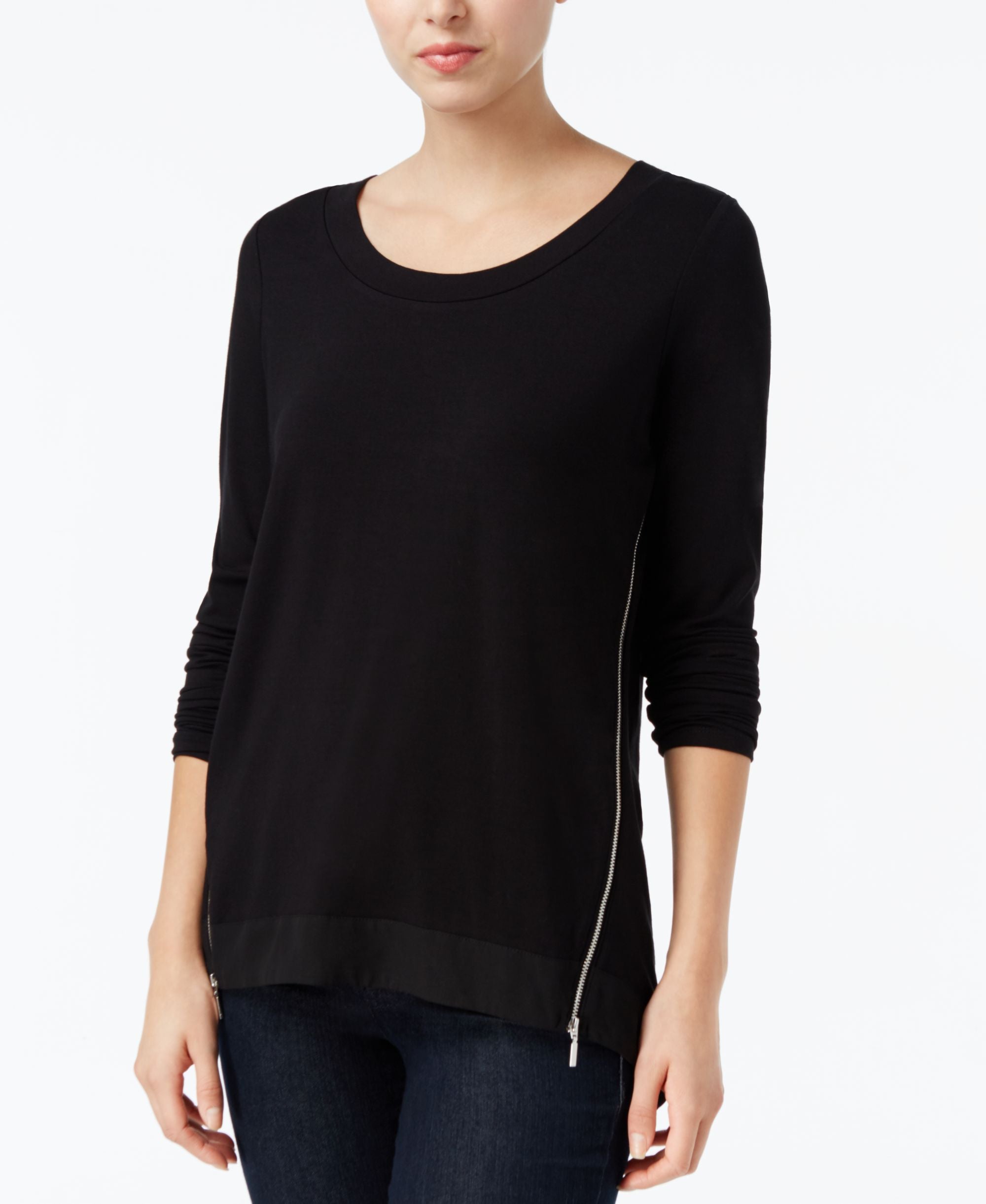 Rachel Rachel Roy Side Zip High Low Top