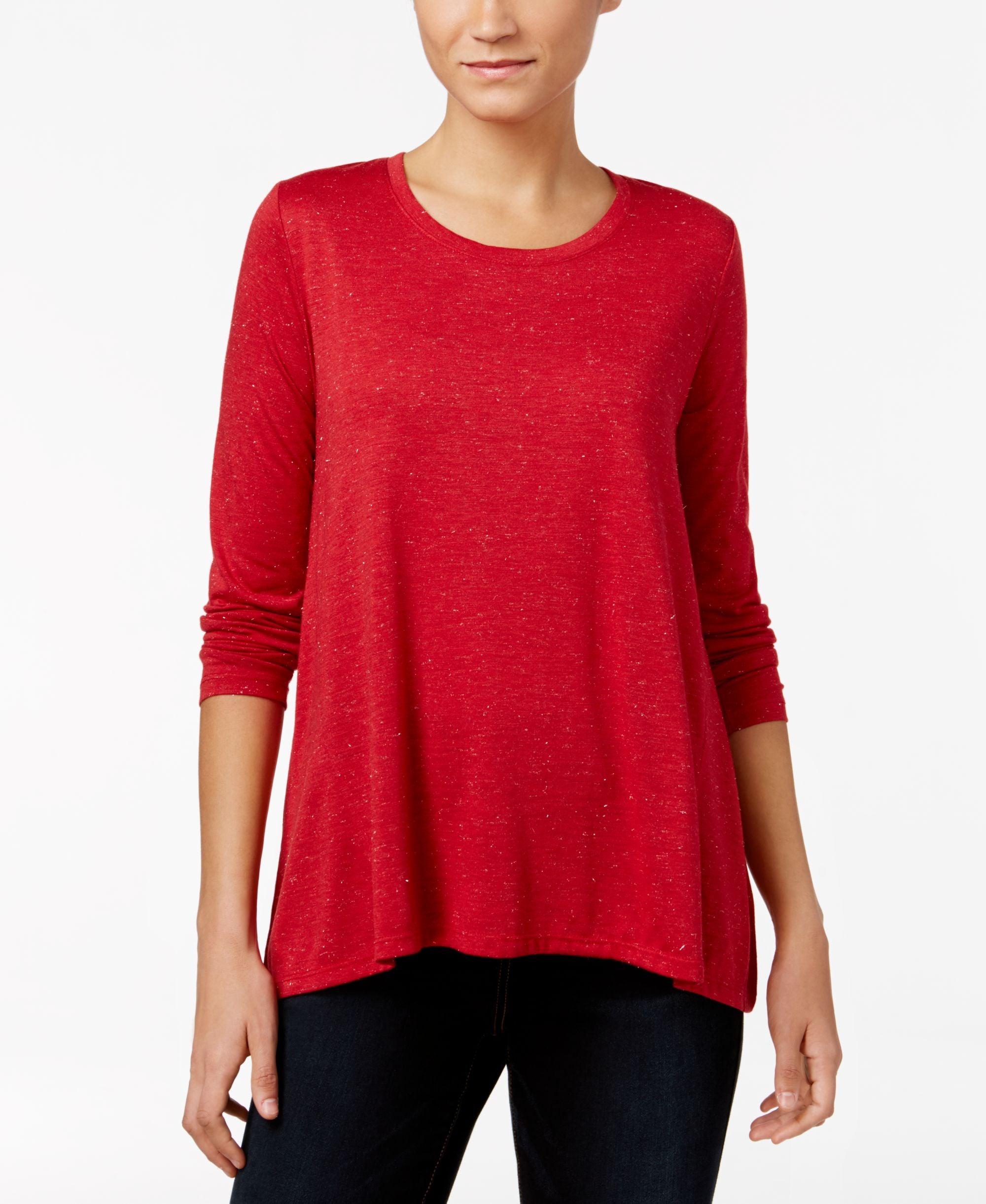 Style & Co. Petite Sparkle Swing Top