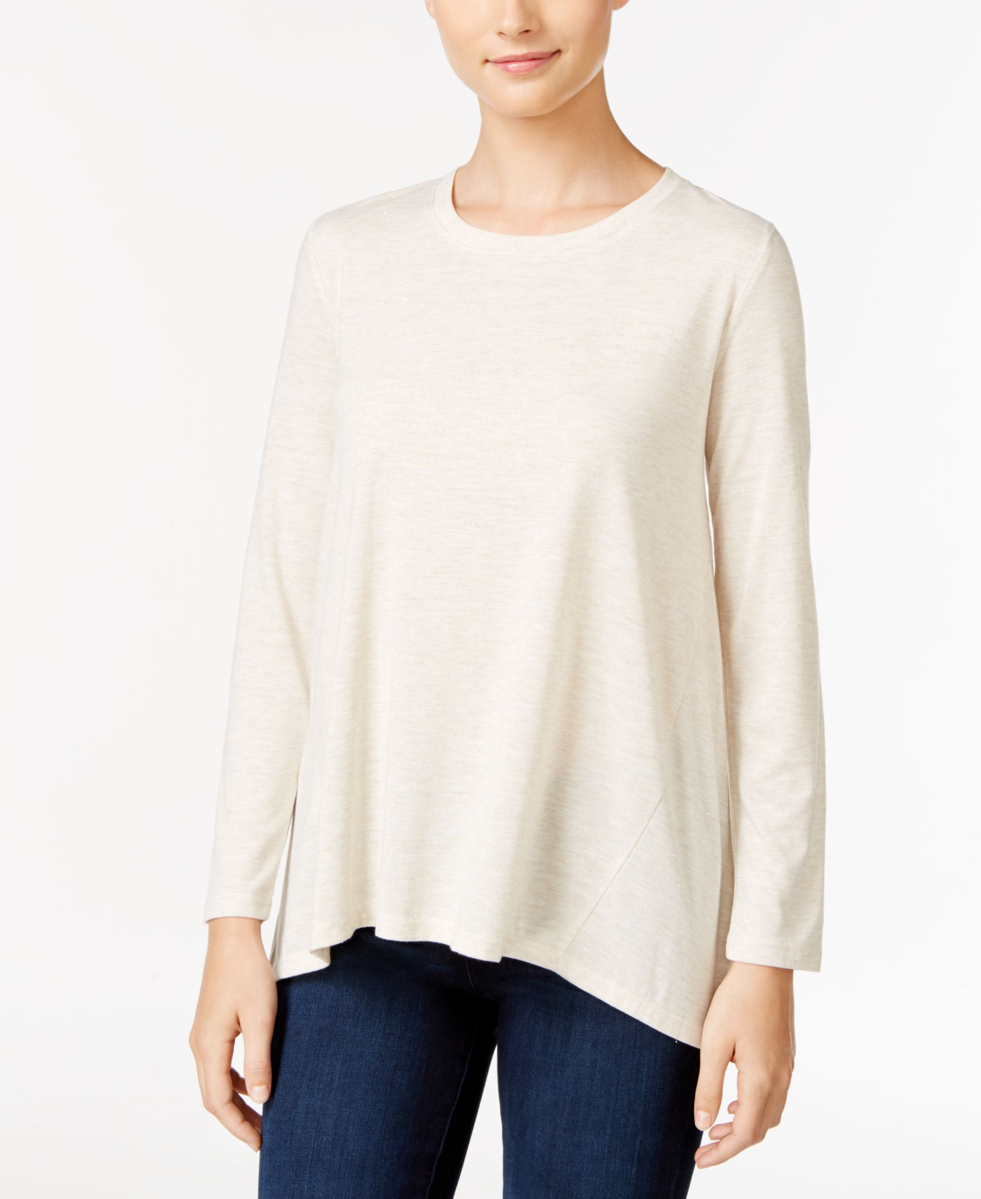 Style & Co. Petite Sparkle Swing Top