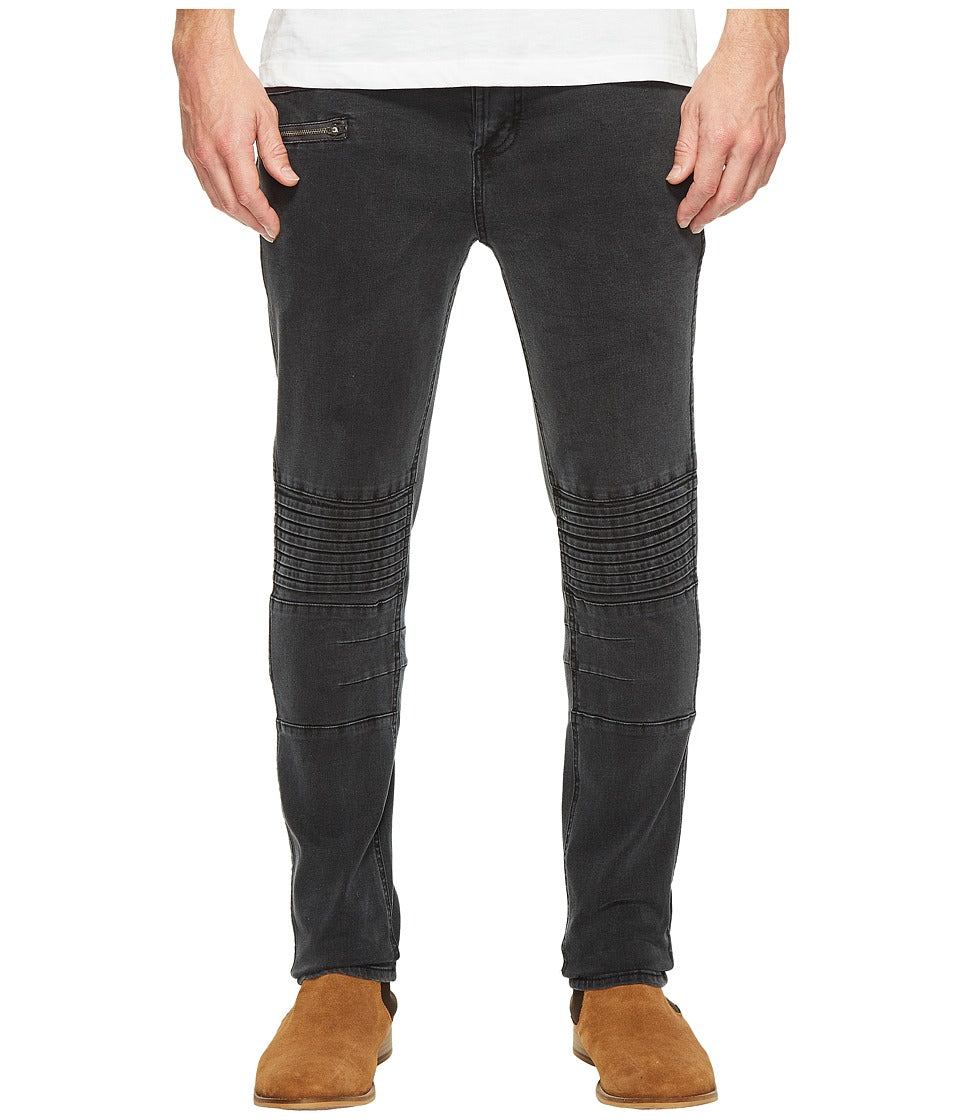 Nana Judy Men's Moto Jeans in Vintage Black Vintage Black Jeans