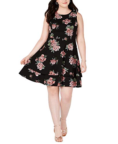 Trendy Plus Size Bow-Back Fit & Flare Dress