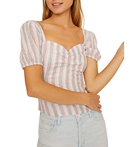 Smocked Boudoir Striped Top