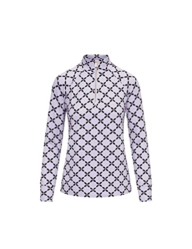 Anne Klein Printed Zip-Up Top