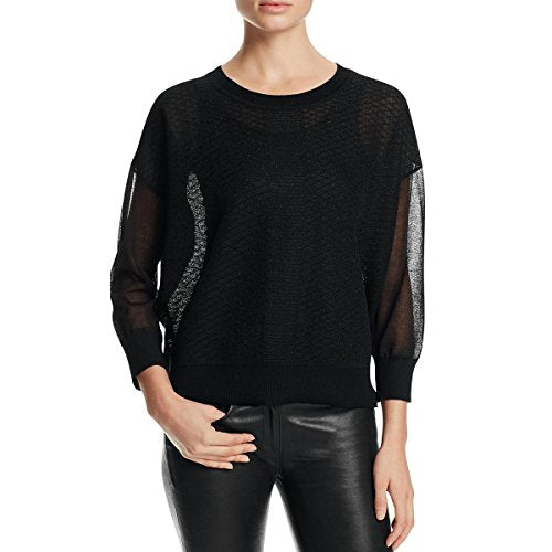 Finity Womens 3/4 Sleeve Knit Casual Top