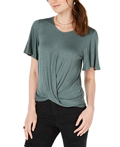 Juniors' Twist-Front Top