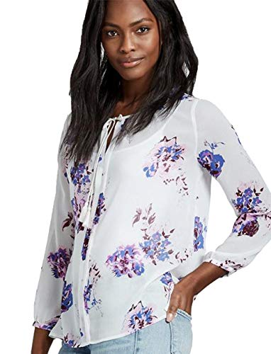 Lucky Brand womens Large Floral Peasant Top T Shirt, Multi, X-Small US