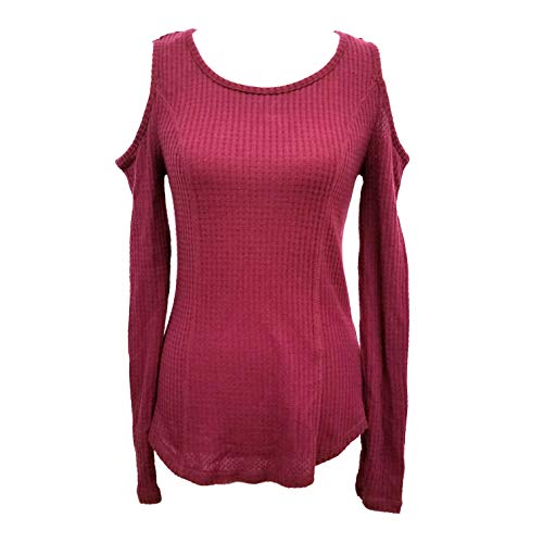 Juniors' Cold-Shoulder Thermal Top