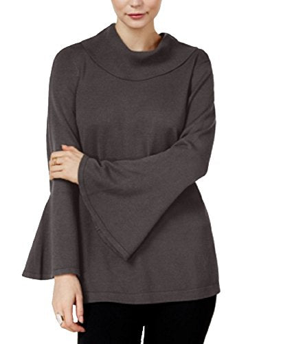 Cowl-Neck Bell-Sleeve Sweater